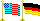 Stars and Stripes and German flag logo for German American Law Journal